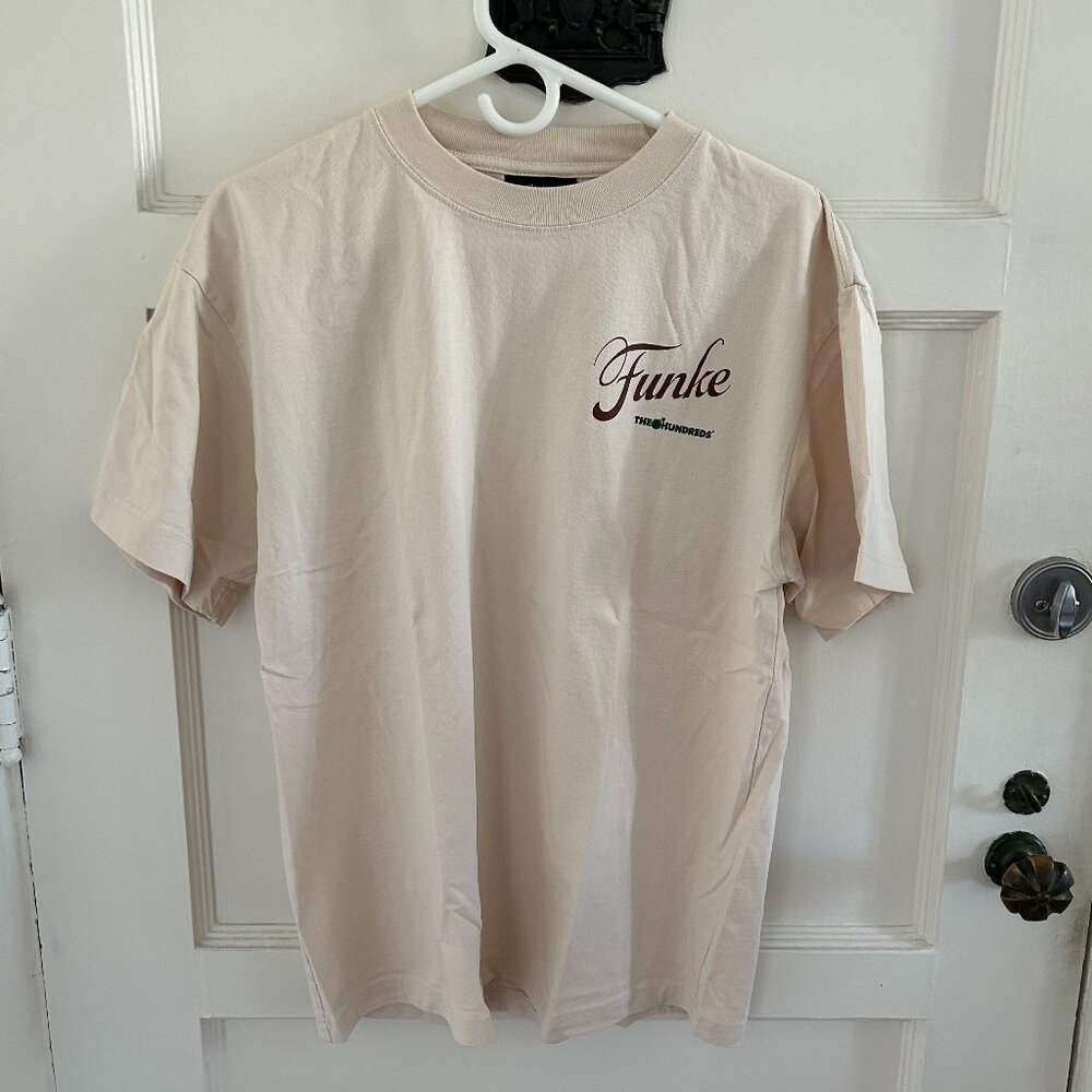 The Hundreds X Funke Restaurant Tee | Size Medium | Beige